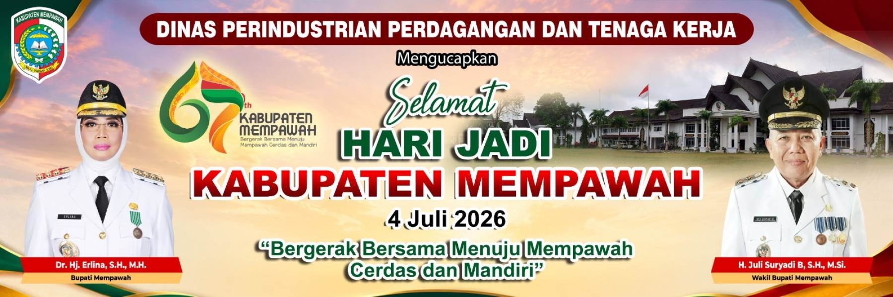 HUT 67 Kab Mempawah